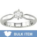 14k White Gold 1/4ct TDW Diamond Solitaire Ring (H-I-J,I1-I2) (Case of 2)