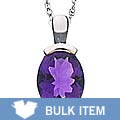 14k White Gold Amethyst Pendant (case of 6)