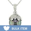 14k Diamond Tahitian Pearl Pendant (Case of 3)