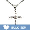 14k White Gold Diamond Cross (Case of 6)