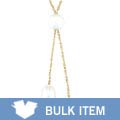 10k Yellow Gold Freshwater Pearl Lariat Necklace (Case of 6)