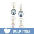 14k Gold Pink & White Cultured Pearl Earrings (Case of 12)