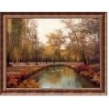 Diane Romanello Weeping Willows Framed Canvas Art