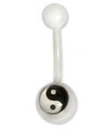 Stainless Steel Yin-yang Curved Barbell (Case of 5)