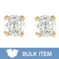 14k Gold 1/4ct TDW Diamond Solitaire Earrings (Case of 3)