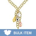 14k Three-tone Gold Charm Necklace (Case of 2)