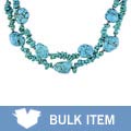 Turquoise & Sterling Silver Bead Endless Necklace (Case of 6)