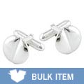 Sterling Silver Polished Cufflinks (Case of 6)