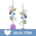 Sterling Silver Cultured FW Pearl Gemstone Earrings (Case of 6)