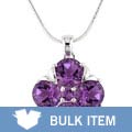 Sterling Silver Amethyst Pendant (Case of 6)