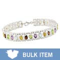 Sterling Silver Multi-Gemstone Bracelet (Case of 6)