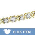 10k Yellow Gold 1ct TDW Diamond Bracelet (Case of 3)