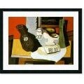 Pablo Picasso Guitar, Glass, Fruit Dish Framed Art