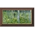 Vincent van Gogh Undergrowth with Two Figures Framed Canvas