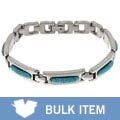 Stainless Steel Turquoise Magnetic Bracelet (case of 6)
