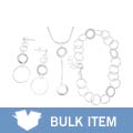 Sterling Silver Geometric Circles 3-piece Jewelry Set