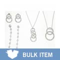 Sterling Silver Necklace and Earrings (Case of 4)