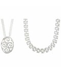 Sterling Silver High Fashion Necklaces (Case of 2)