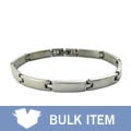 Stainless Steel Solid Link Bracelet (Case of 2)