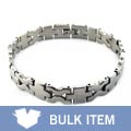 Stainless Steel "X" Link Bracelet (Case of 2)