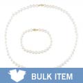14k Gold Freshwater Pearl Necklace & Bracelet (5-6mm)(Case of 3)