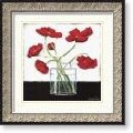 Chariklia Zarris Printed Modern Poppies II Framed Print