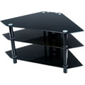Bermuda Black 44-inch Corner TV Stand