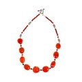 Red Carnelian Gemstone Necklace
