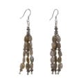 Green Labradorite Moonstone Earrings