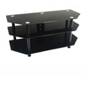 Walker Edison 52-inch 3-level Black TV Stand