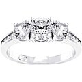 Sterling Silver Past - Present - Future CZ Ring
