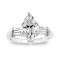 Sterling Silver Marquise CZ Engagement Ring