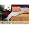 Royal Velvet Camel/ Tan Reversible Down Comforter Set