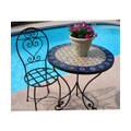 Mediterranean 27-inch Round Mosaic Table (Morocco)