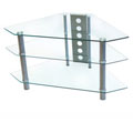 44-inch Bermuda Corner Clear TV Stand