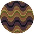 Hand-tufted Evenescent Collection Wool Rug (6' Round)