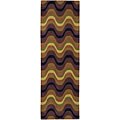 Hand-tufted Evenescent Collection Wool Rug (2'6 x 8')