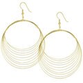 Goldtone Giant Hoop Earrings