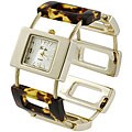 Geneva Platinum Women's Tortoise Link Watch