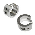 Stainless Steel Huggie Earrings (Case of 2 Pair)