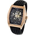 Stuhrling Original Millennia Men's Rose Gold See-thru Watch