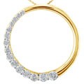 14k White Gold 1ct TDW Diamond Journey Necklace