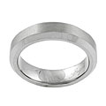 Brushed Satin Tungsten Beveled-edge Band