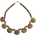 Handmade Green Jasper and Silver Necklace