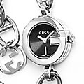 Gucci Women's Stainless Steel Black Dial Watch