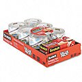 3M Premium Extra-Strength Clear Packaging Tape & Dispenser - 12 Rolls/Pack