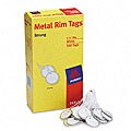 Avery Metal Rim White Marking Tags - 500/Box