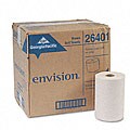 Georgia-Pacific Envision 1-Ply Nonperforated Paper Towel Rolls - 12 Rolls/Ct