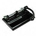 40-Sheet High-Capacity -inchPower Lever-inch Handle Adjustable Punch