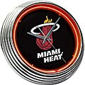 Neon Black Miami Heat Clock
